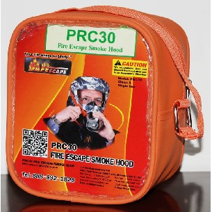 PRC30 SOFT CASE FIRE ESCAPE SMOKE HOOD